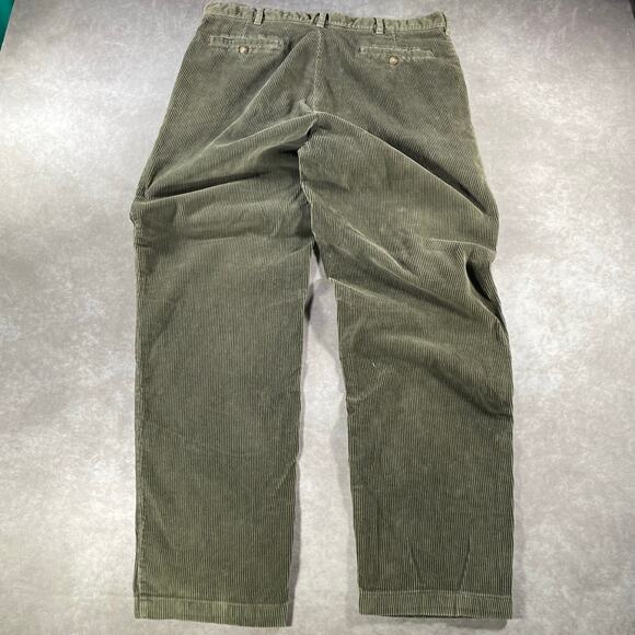 Vintage Cozy Olive Green Corduroy Pants - Picture 2 of 6